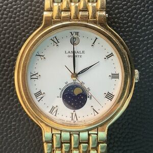 RARE Vintage Seiko Lassale Moon Phase Watch 6F22-6A09